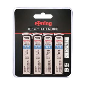Rotring Tikky Hi-Polymer 0.7 mm 4'lü Mekanik Kurşun Kalem Ucu