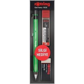 Rotring Visuclick 0.5 mm Şeffaf Yeşil Min Silgi Versatil Kalem Okul Seti