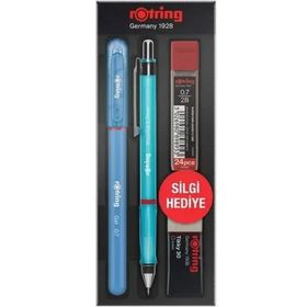 Rotring Visuclick 0.7 mm Mavi Set + Jel Kalem