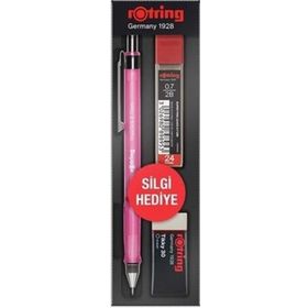 Rotring Visuclick 0.7 mm Pembe Min Silgi 3'lü Okul Seti