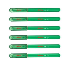 Rotring Yeşil 6'lı Jel Mürekkepli Tükenmez Kalem