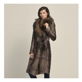 Rouge P254LU Leopar Kadın Mont