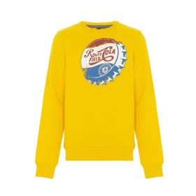 Routefield RFHOLY2122 Holy Bisiklet Yaka Normal Kalıp Desenli Siyah Erkek Sweatshirt