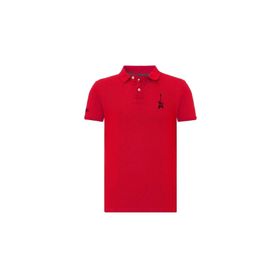 Routefield RFPUNK23 Punk Bordo Polo Erkek T-shirt