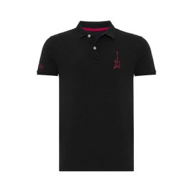 Routefield RFPUNK23 Punk Siyah Polo Erkek T-shirt