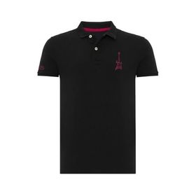 Routefield RFPUNK23 Punk Siyah Polo Erkek T-shirt