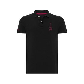 Routefield RFPUNK23 Punk Siyah Polo Erkek T-shirt