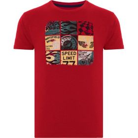 Routefield RFTAGS23 Tags Bordo Erkek T-shirt
