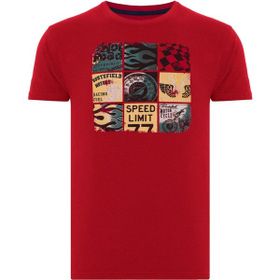 Routefield RFTAGS23 Tags Bordo Erkek T-shirt