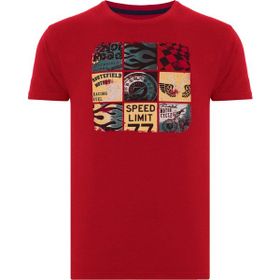 Routefield RFTAGS23 Tags Bordo Erkek T-shirt
