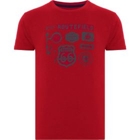 Routefield RFTRUCK23 Truck Bordo Erkek T-shirt