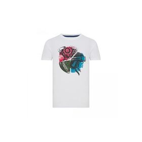 Routefield RFTYRE23 Tyre Beyaz Erkek T-shirt