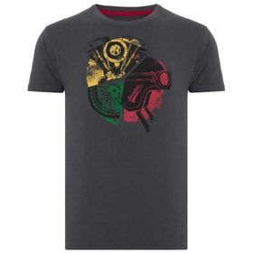 Routefield RFTYRE23 Tyre Beyaz Erkek T-shirt