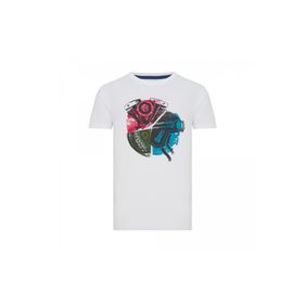 Routefield RFTYRE23 Tyre Beyaz Erkek T-shirt