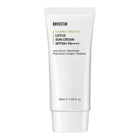 Rovectin Calming Lotus Sun Cream SPF50+ Pa++++ Nemlendirici Bariyer Koruyucu 50 ml Mavi Işık Filtreli Güneş Kremi