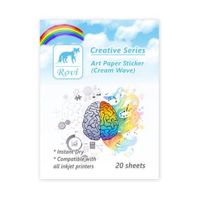 Rovi Creative Dalgalı Krem 20yp - A3 Sanatsal Etiket