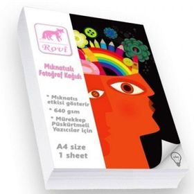 Rovi Fine-Art 640 gsm 5 yp A4 Mıknatıslı Fotoğraf Kağıdı