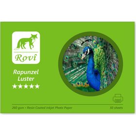Rovi Rapunzel Parıltı Luster 260gsm 50yp - 10x15 cm Fotoğraf Kağıdı