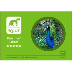 Rovi Rapunzel Parıltı Luster 260gsm 50yp - 10x15 cm Fotoğraf Kağıdı