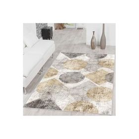 Rovigo Home RVG1592 Dijital Baskı Kaymaz Taban 80x150 cm Salon Halı
