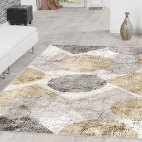 Rovigo Home RVG1592 Dijital Baskı Kaymaz Taban 80x150 cm Salon Halı
