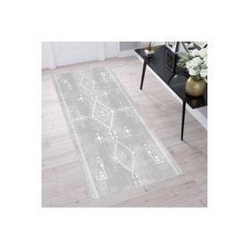 Rovigo Home RVG1605 Dijital Baskı Kaymaz Taban 100x300 cm Salon Halı