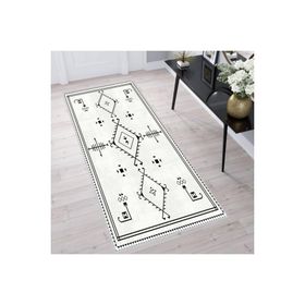 Rovigo Home RVG1608 Dijital Baskı Kaymaz Taban 80x200 cm Salon Halı