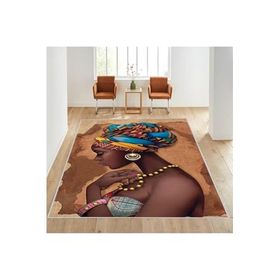 Rovigo Home RVG1621 Dijital Baskı Kaymaz Taban 100x200 cm Salon Halı