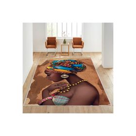 Rovigo Home RVG1621 Dijital Baskı Kaymaz Taban 100x200 cm Salon Halı