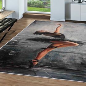Rovigo Home RVG1623 Dijital Baskı Kaymaz Taban 80x300 cm Salon Halı