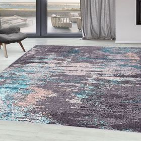 Rovigo Home RVG1624 Dijital Baskı Kaymaz Taban 100x150 cm Salon Halı