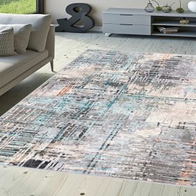 Rovigo Home RVG1637-HT936 Dijital Baskı Kaymaz Taban 80x300 cm Salon Halı