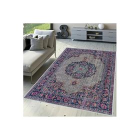 Rovigo Home RVG1642-HT753 Dijital Baskı Kaymaz Taban 100x200 cm Salon Halı
