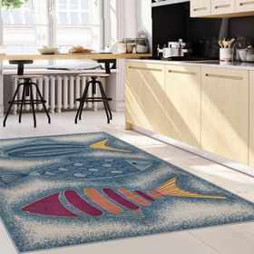 Rovigo Home RVG2045 Dijital Baskı Kaymaz Taban 160X230 cm Mutfak Halı