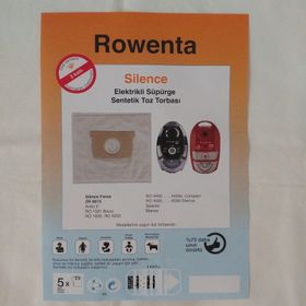 Rowenta Silence Elektrikli Süpürge 20 Adet Sentetik Toz Torbası