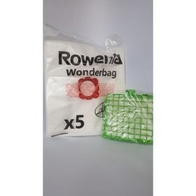 Rowenta Silence Force Wonderbag 5 Adet ve Hepa Filtre Uyumlu Süpürge Toz Torba