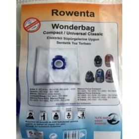 Rowenta Wonderbag Sentetik Bez Toz 5 li Paket Süpürge Torbası