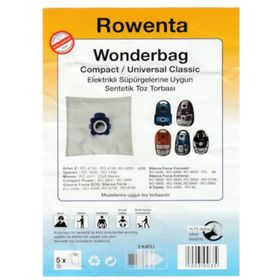 Rowenta Wonderbag Sentetik Bez Toz 5 li Paket Süpürge Torbası