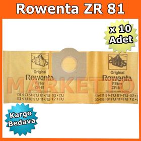 Rowenta ZR 81 10 Adet Uyumlu Süpürge Toz Torbası