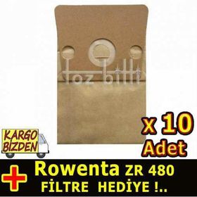 Rowenta ZR480 6'lı Kağıt Toz Torbası