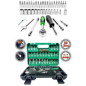 Rowermax ROWERMAX 53 PRC 53 Parça 1/4 Cırcırlı Lokma Anahtar Takımı Bits Uç Seti