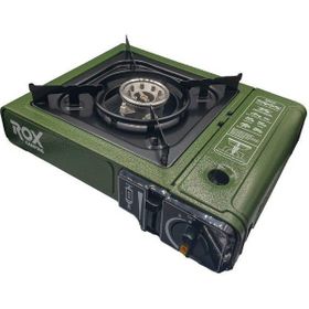 Rox 0188 Haki Yeşil Rüzgarlıklı Ekstra Gaz Girişli Tekli Portatif Kamp Ocağı