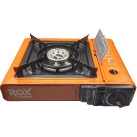 Rox 0189 Turuncu Rüzgarlıklı Ekstra Gaz Girişli Tekli Portatif Kamp Ocağı