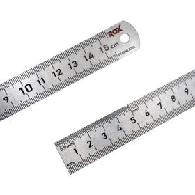 Rox 0198 Çift Taraflı 150 mm Çelik Cetvel