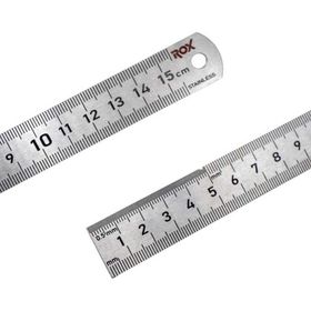 Rox 0198 Çift Taraflı 150 mm Çelik Cetvel