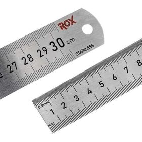 Rox 0199 Çift Taraflı 300 MM Çelik Cetvel