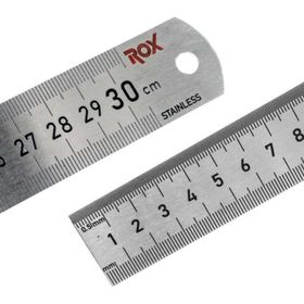 Rox 0199 Çift Taraflı 300 MM Çelik Cetvel