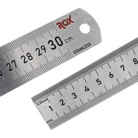 Rox 0199 Çift Taraflı 300 MM Çelik Cetvel