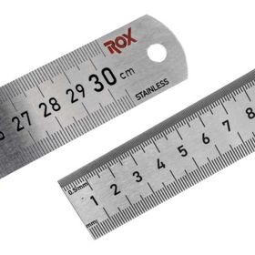 Rox 0199 Çift Taraflı 300 MM Çelik Cetvel