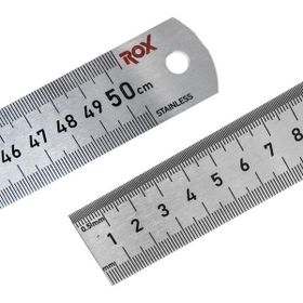 Rox 0200 500 MM Çift Taraflı Çelik Cetvel